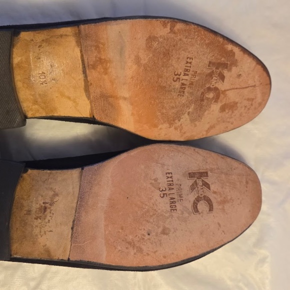 Vintage Bally Men’s Black Suede Loafers w/ Gold Detail from Switzerland size 10 - Picture 9 of 9